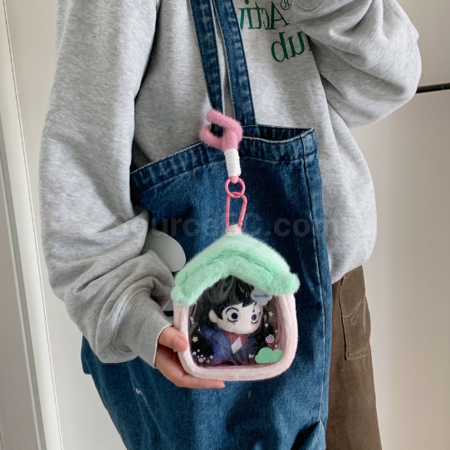 Customization Plush small house transparent doll bag storage bag Promotional Products
