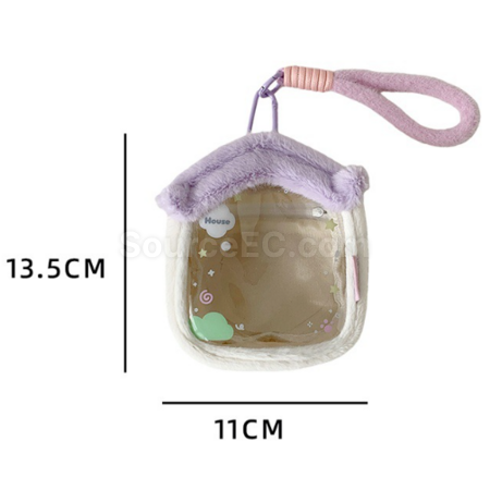 Customization Plush small house transparent doll bag storage bag Promotional Products