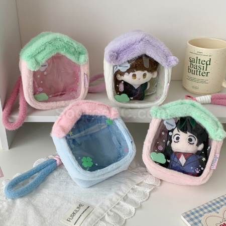 Customization Plush small house transparent doll bag storage bag Promotional Products