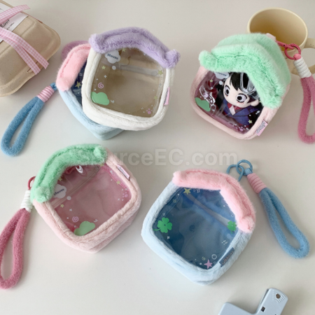 Customization Plush small house transparent doll bag storage bag Promotional Products