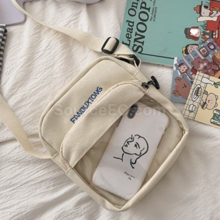 Customization Transparent crossbody badge pain bag storage bag Promotional Products