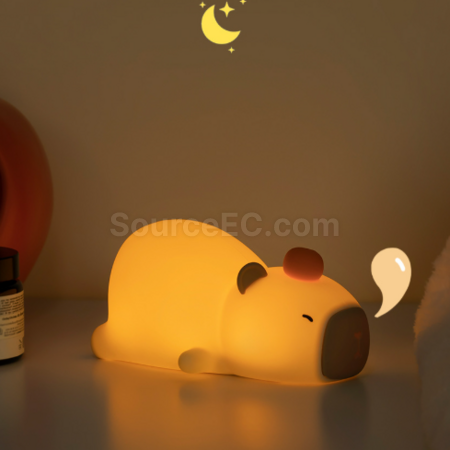 Customization Papa Capybara Patting Night Light Promotional Products