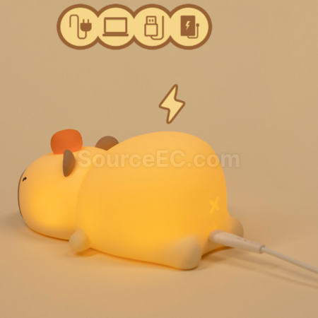 Customization Papa Capybara Patting Night Light Promotional Products