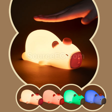 Customization Papa Capybara Patting Night Light Promotional Products