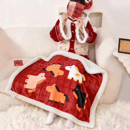 Customization Horse Year Blanket Promotional Products