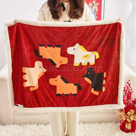 Customization Horse Year Blanket Promotional Products