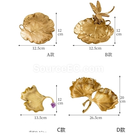 Customization Brass Gold Leaf Ornament Promotional Products