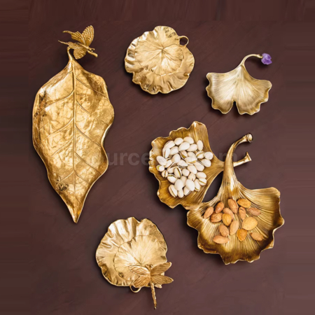 Customization Brass Gold Leaf Ornament Promotional Products