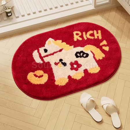 Customization Horse Year Anti Slip Carpet Promotional Products