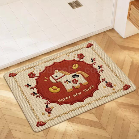 Customization Imitation linen Floor Mat Promotional Products