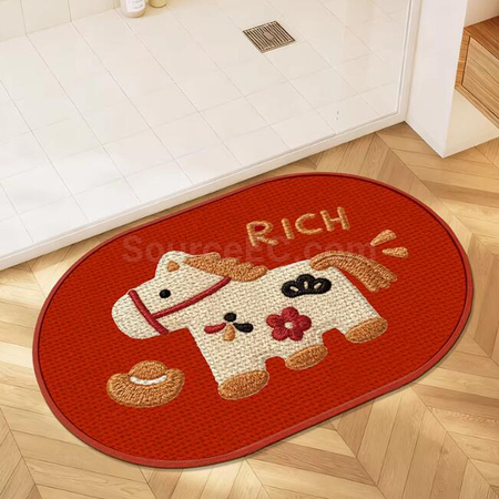 Customization Imitation linen Floor Mat Promotional Products
