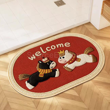 Customization Imitation linen Floor Mat Promotional Products
