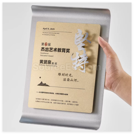 Customization Creative 3D Logo Customization Plaque Promotional Products