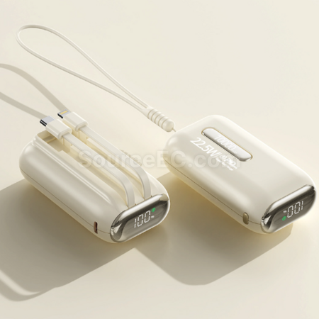 Customization 3c certified power bank with built-in cable and fast charging function Promotional Products