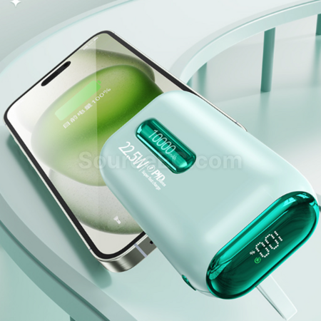 Customization 3c certified power bank with built-in cable and fast charging function Promotional Products