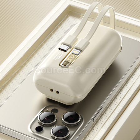 Customization 3c certified power bank with built-in cable and fast charging function Promotional Products