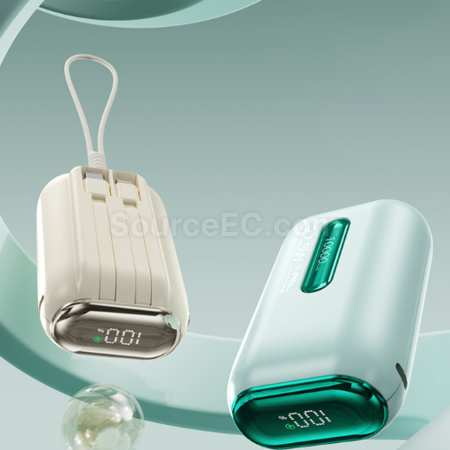 Customization 3c certified power bank with built-in cable and fast charging function Promotional Products