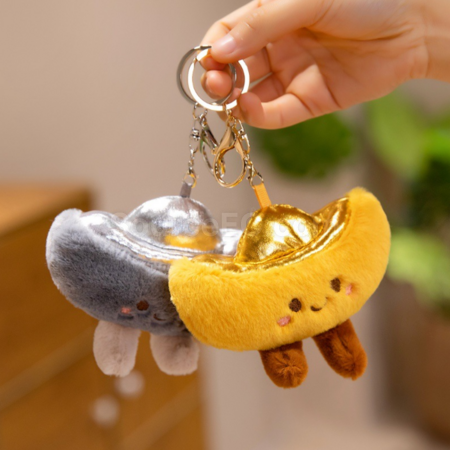 Customization Gold Ingot Plush Keychain Pendant Promotional Products