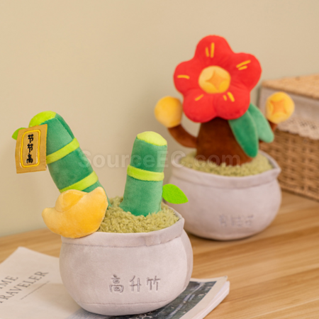 Customization Potted fortune tree plush toy Promotional Products