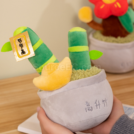 Customization Potted fortune tree plush toy Promotional Products