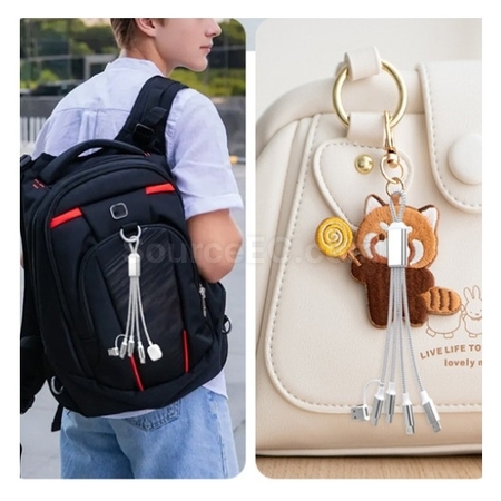 Customization 5-In-1 Keychain Charging Cable Promotional Products