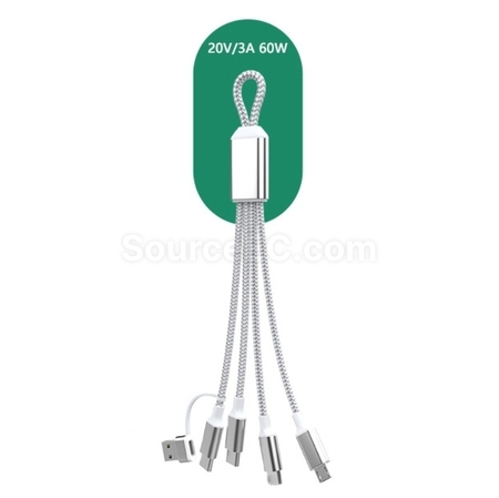 5-In-1 Keychain Charging Cable