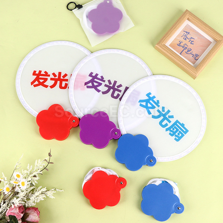 Customization Luminous foldable advertising fan Promotional Products