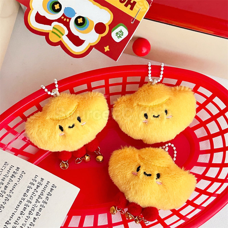 Customization Yuanbao Doll Squeaky Keychain Pendant Promotional Products