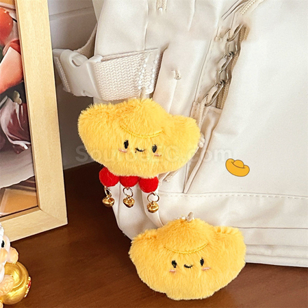 Customization Yuanbao Doll Squeaky Keychain Pendant Promotional Products