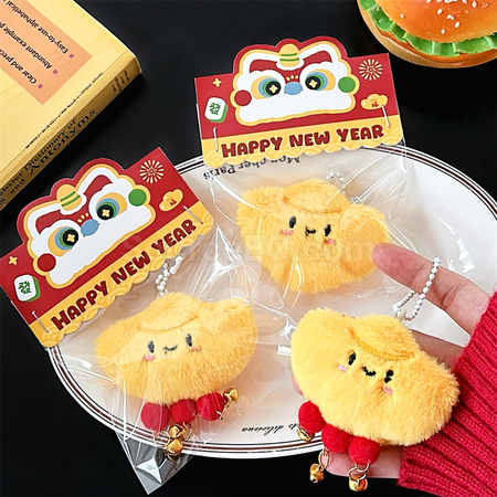Customization Yuanbao Doll Squeaky Keychain Pendant Promotional Products