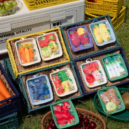 Customization Fruit and vegetable platter plush pendant Promotional Products