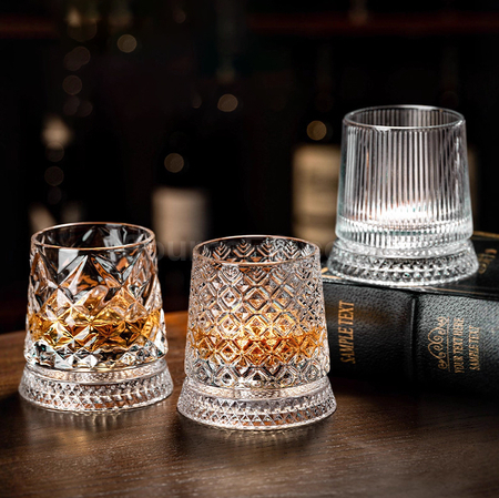 Customization Rotatable Tumbler Crystal Glass Promotional Products