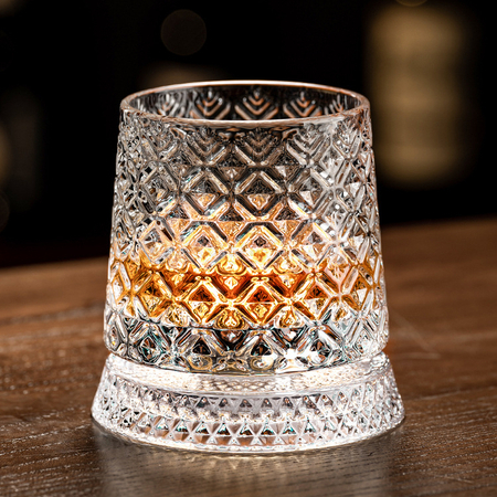 Customization Rotatable Tumbler Crystal Glass Promotional Products