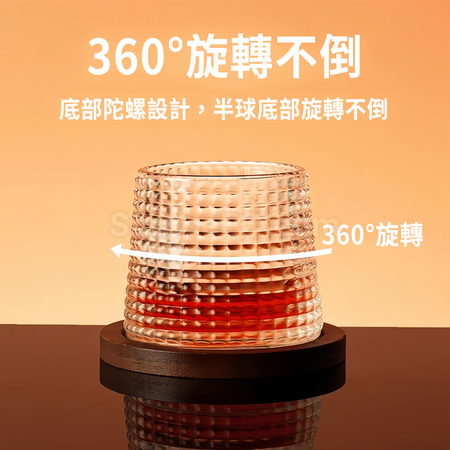 Customization Rotatable Tumbler Crystal Glass Promotional Products