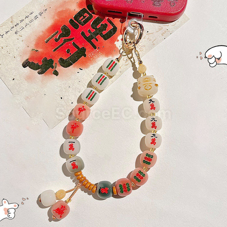 Customization Mahjong mobile phone lanyard Promotional Products