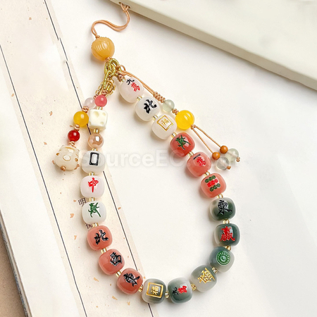Customization Mahjong mobile phone lanyard Promotional Products