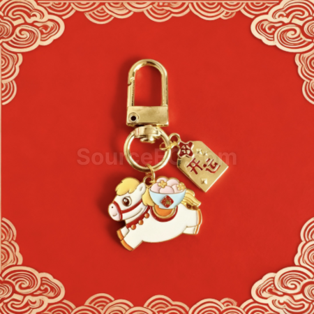 Customization Year of the Horse small horse keychain pendant Promotional Products