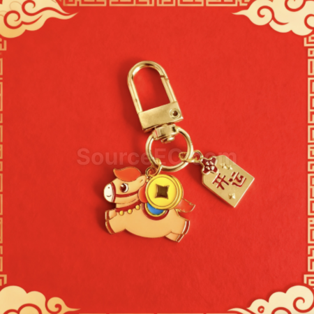 Customization Year of the Horse small horse keychain pendant Promotional Products