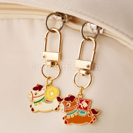 Customization Year of the Horse small horse keychain pendant Promotional Products