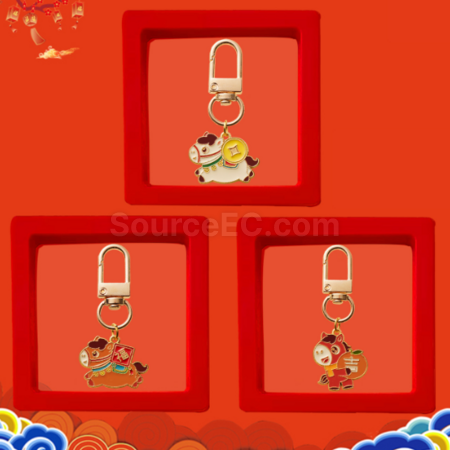 Customization Year of the Horse small horse keychain pendant Promotional Products