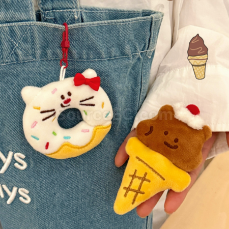 Customization Cartoon dessert doll keychain pendant Promotional Products