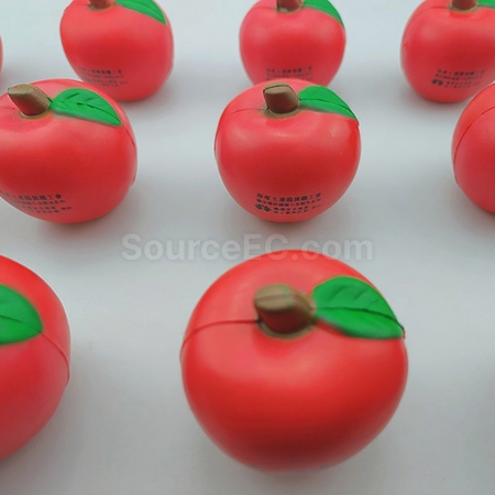Customization Apple stress ball squeeze toy Promotional Products