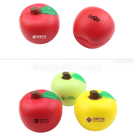 Customization Apple stress ball squeeze toy Promotional Products