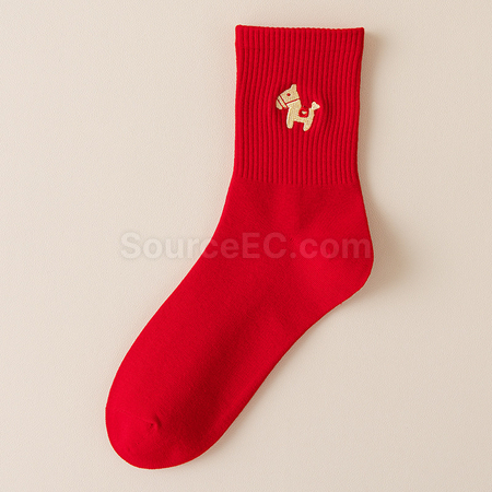 Customization Horse Year Mid-Calf Socks Promotional Products