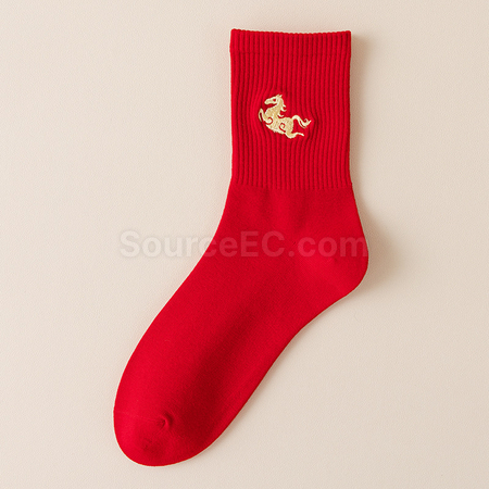 Customization Horse Year Mid-Calf Socks Promotional Products