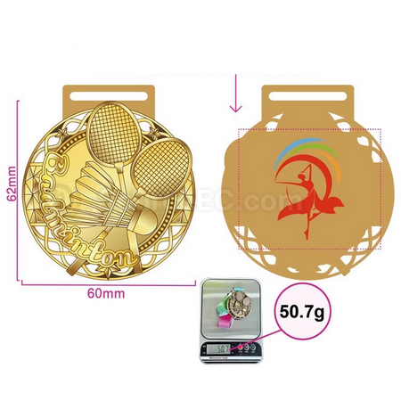 Customization Badminton medals Promotional Products