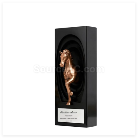 Customization Year of the Horse Metal Crystal Award Trophy Promotional Products