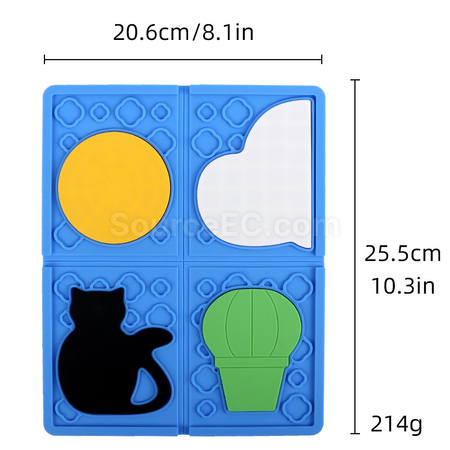 Customization Detachable silicone puzzle placemat Promotional Products
