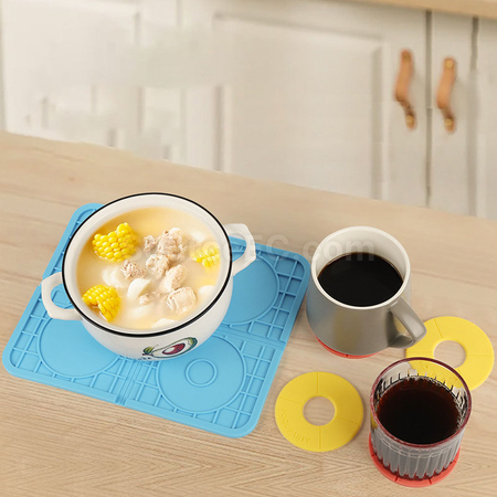 Customization Detachable silicone puzzle placemat Promotional Products
