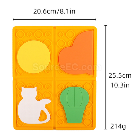 Customization Detachable silicone puzzle placemat Promotional Products